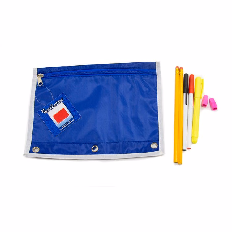 Pencil Pouch Middle School Supply Kit - 8 Pieces Prefilled