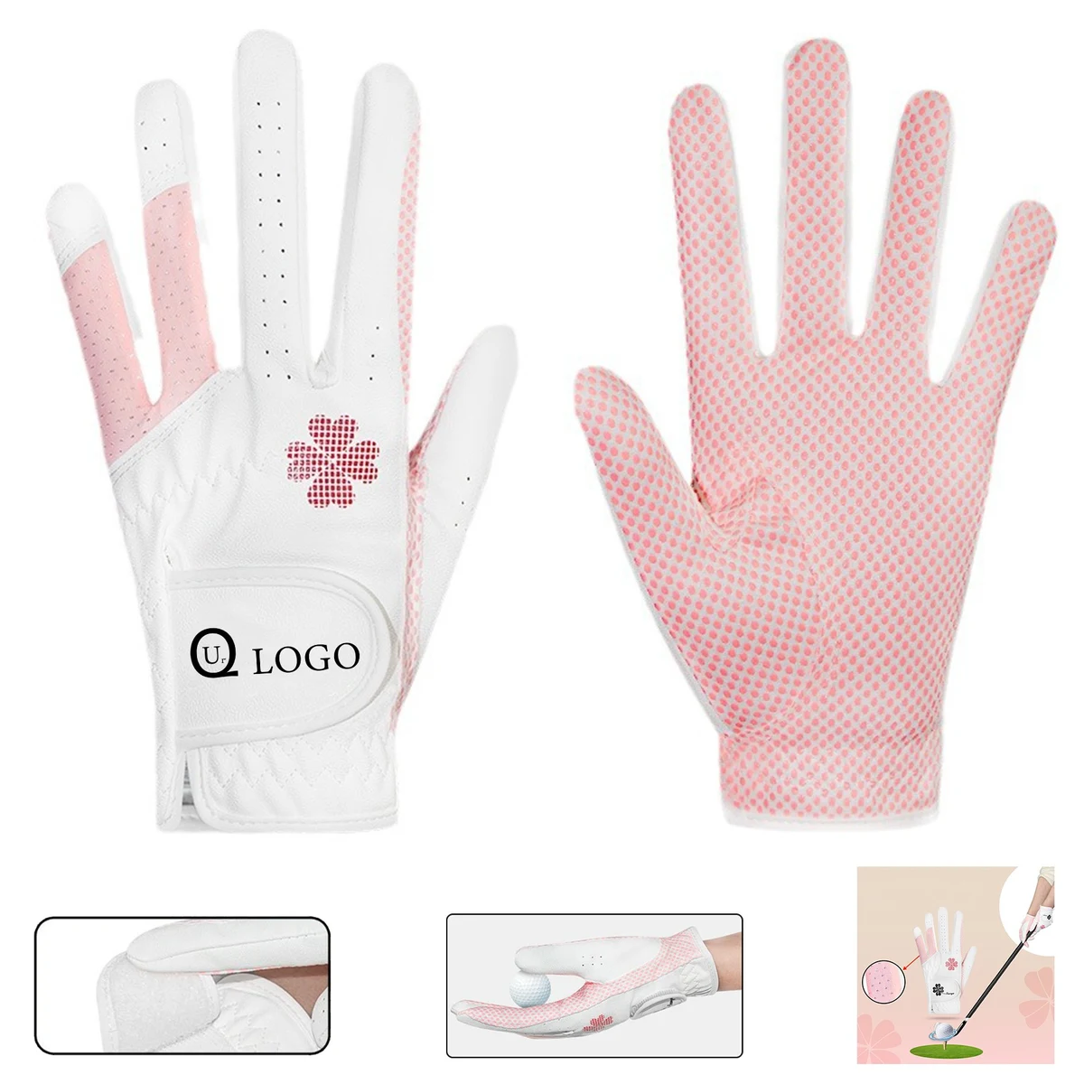 Customizable Logo Golf Gloves For Women 1