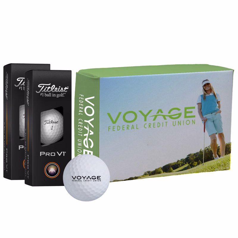 Titleist Pro V1 Golf Balls in Custom Half Dozen Box