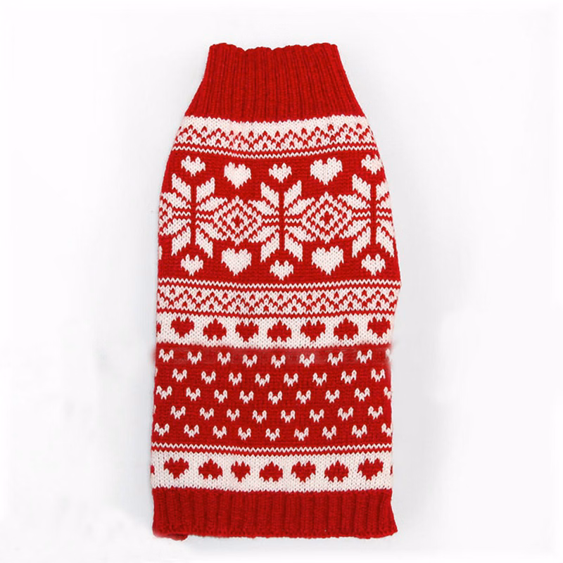 Christmas Halloween Decoration Pet Dog Knitted Warm Sweaters