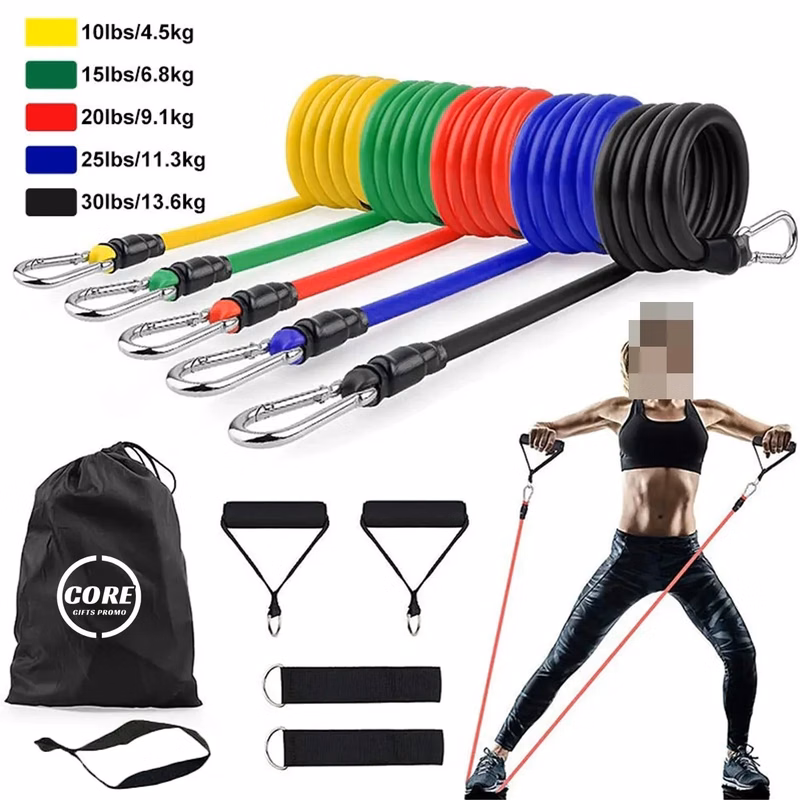 11Pcs/Set Latex Pull Rope Resistance Bands
