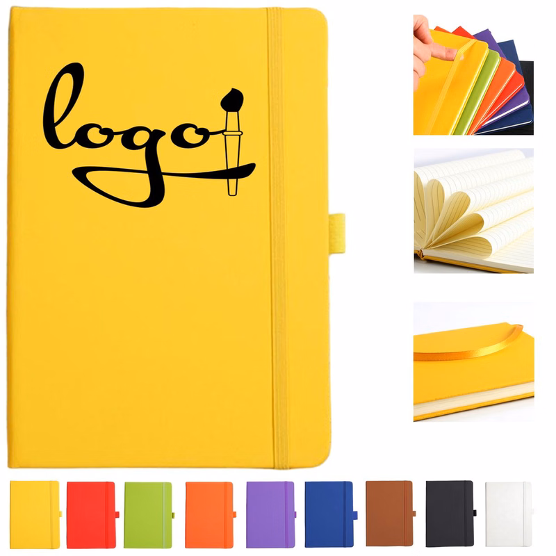 A6 PU Leather Notebook 160 Pages Horizontal Ruled