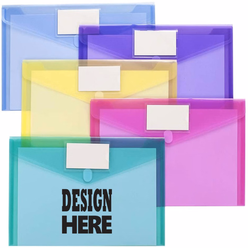 A4 PVC Multi-Color Waterproof Document Pouch