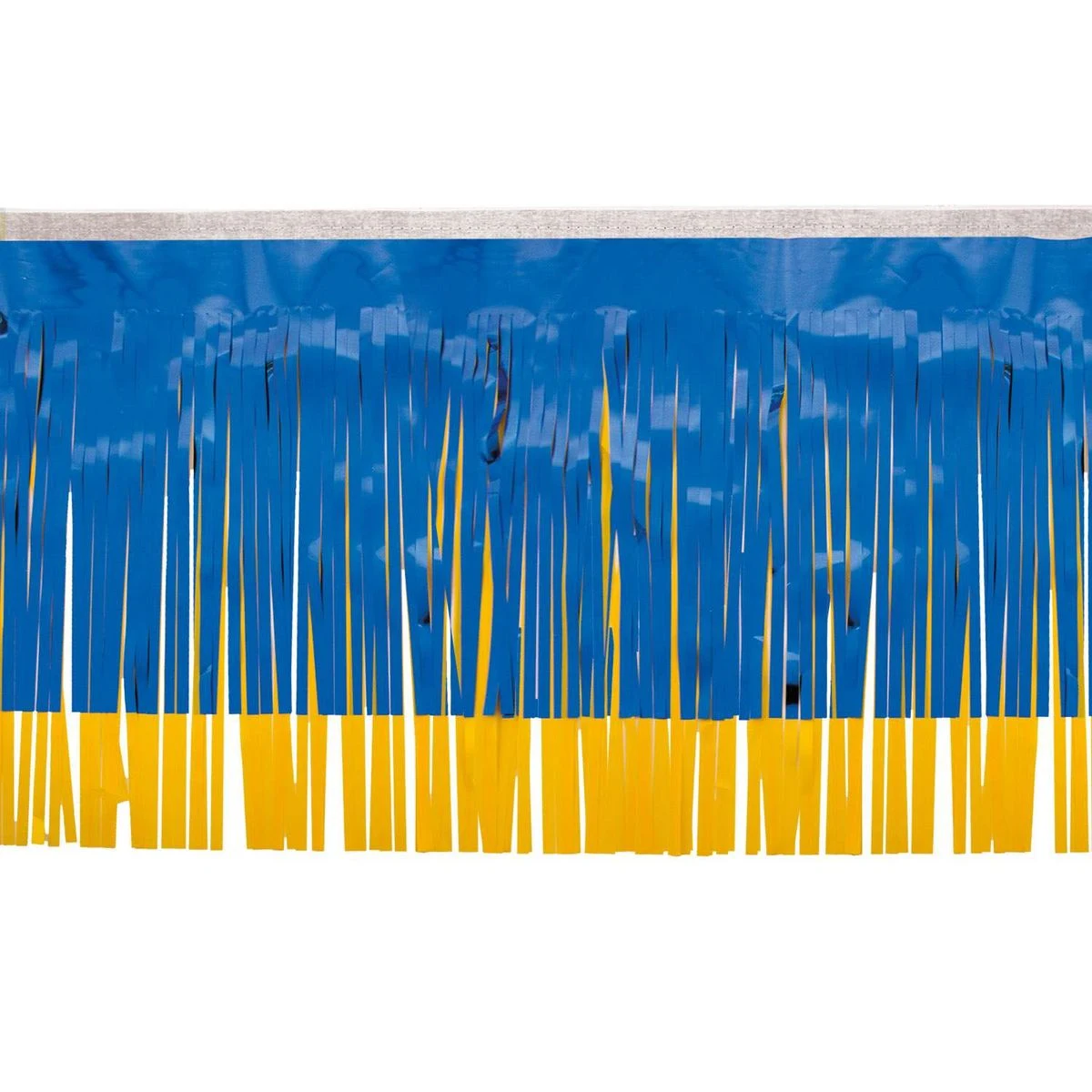 Metallic Blue & Standard Spanish Gold Fringe (15") 1