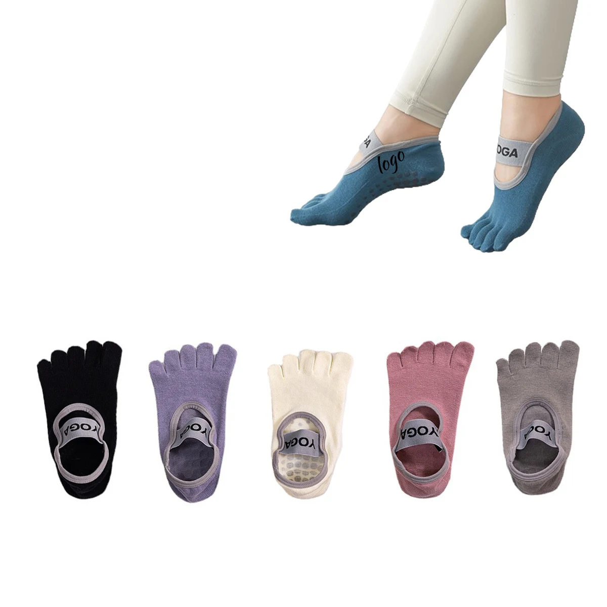 Five Toe Yoga Socks 1