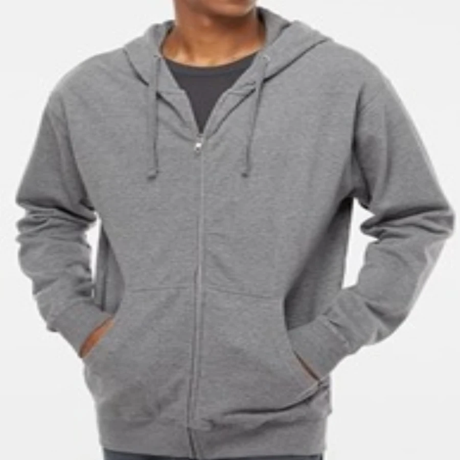 Adult and Kids' Custom 7.4 Oz Cotton Full Zip Hoodie - DTF, 1