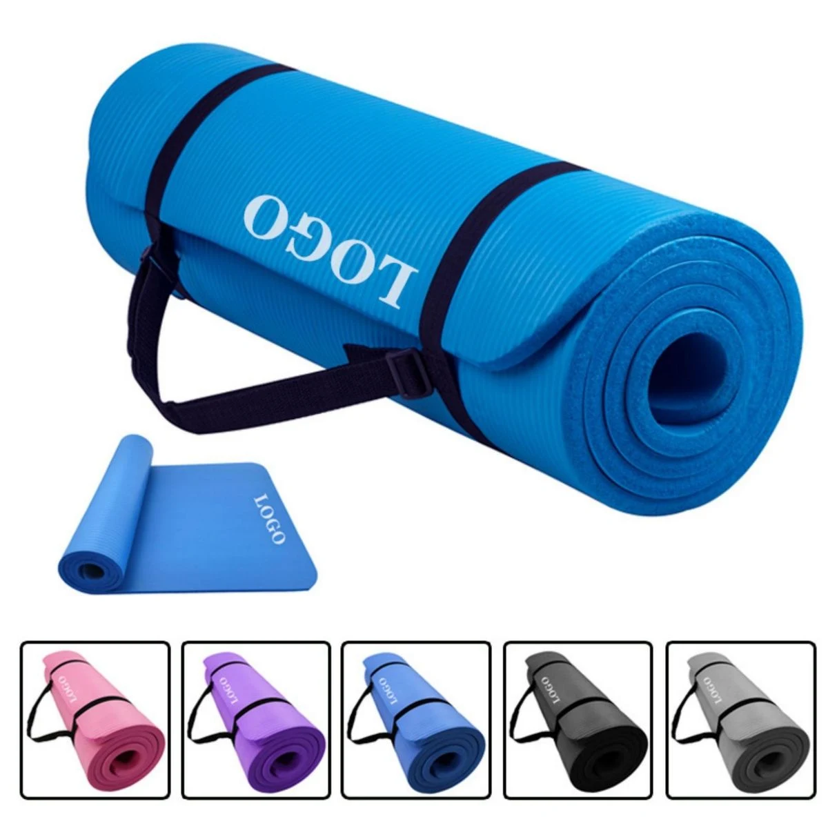 NBR Yoga Mat With Carrying Case 1