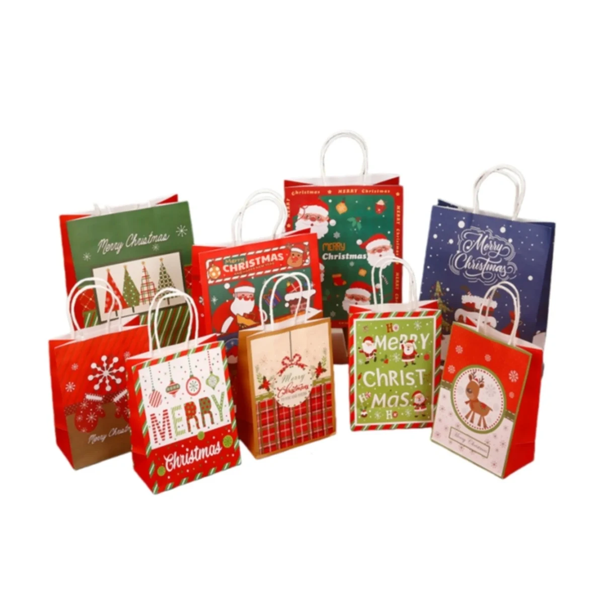 Kraft Paper Christmas Gift Bag 1