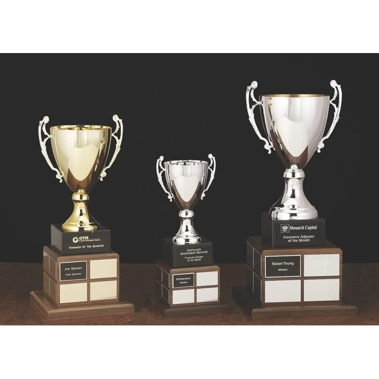 14" Trophy Cup w/Perpetual Plates 1
