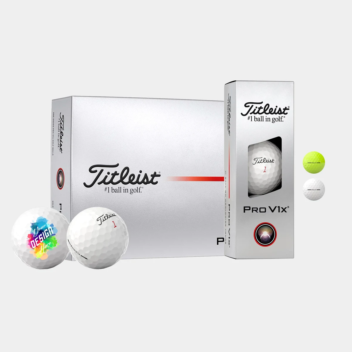 Titleist Pro V1x Golf Balls with Custom Imprints 1