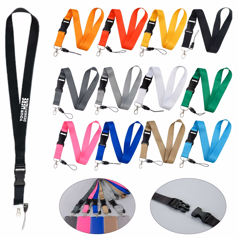 Sublimated Lanyard Featuring Buckle Release Badge Holder