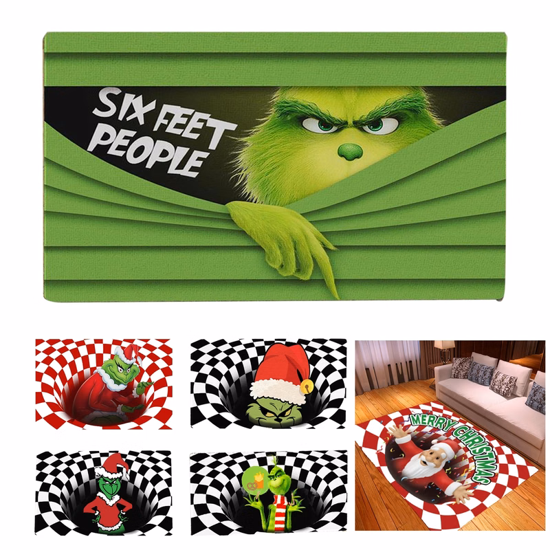 Christmas Non-Slip Visual Door Mat