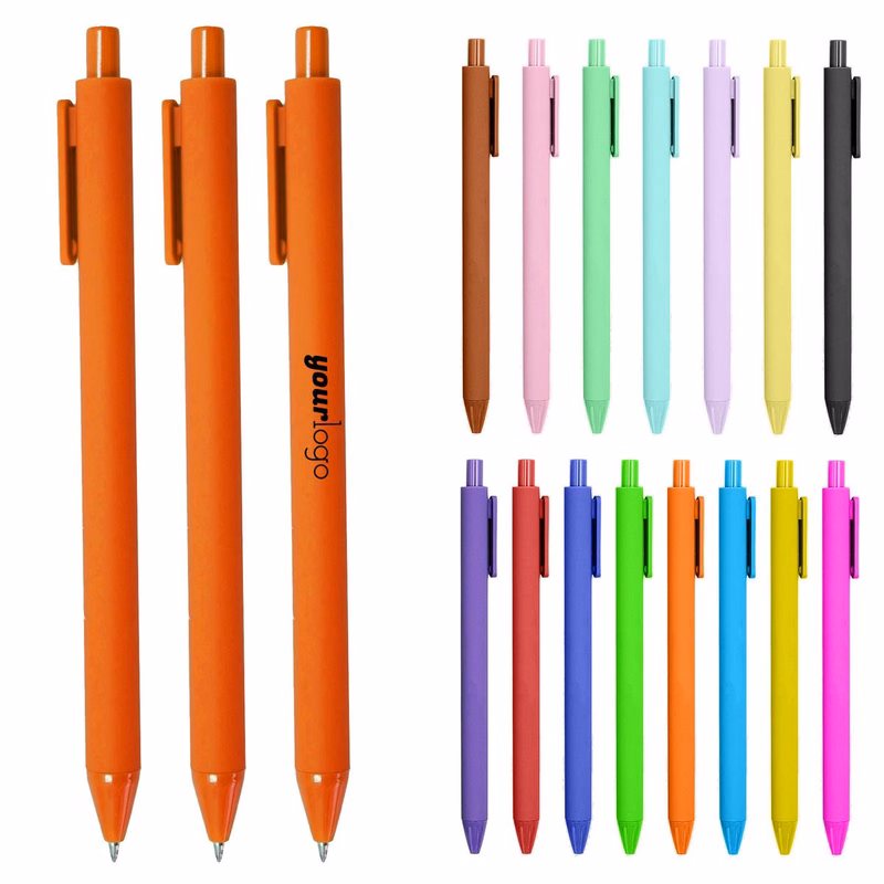 Slim Colored Ink Ballpoint Pen for Note Taking
