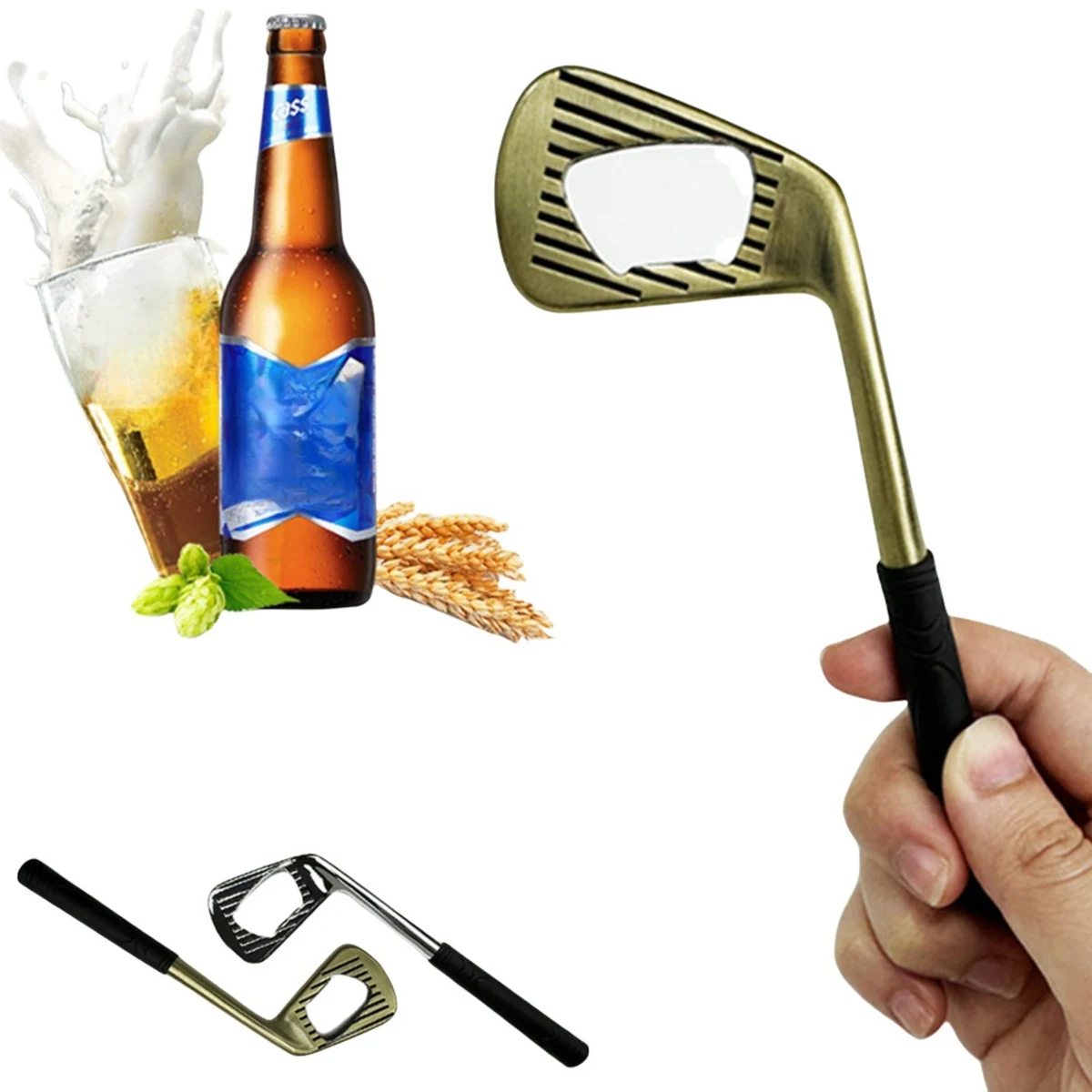 Zinc Alloy Golf-Shaped Bottle Opener 1