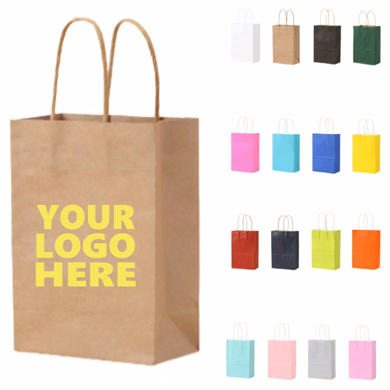 Reusable Brown Kraft Paper Tote Bag
