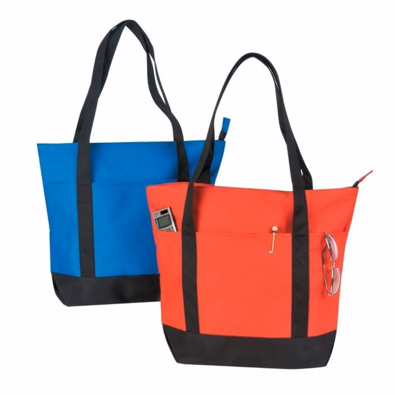 Poly Zippered Tote Bag