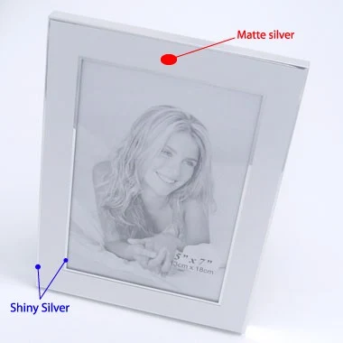 2 tone Aluminum Photo Frame (fits 5" x 7") 1