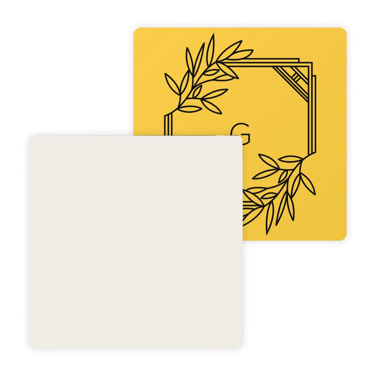 3.5" Pulpboard Square Coaster (Full Color on 1 Side) 1
