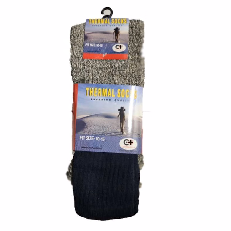 Adult Thermal Socks - Navy Size 9-11