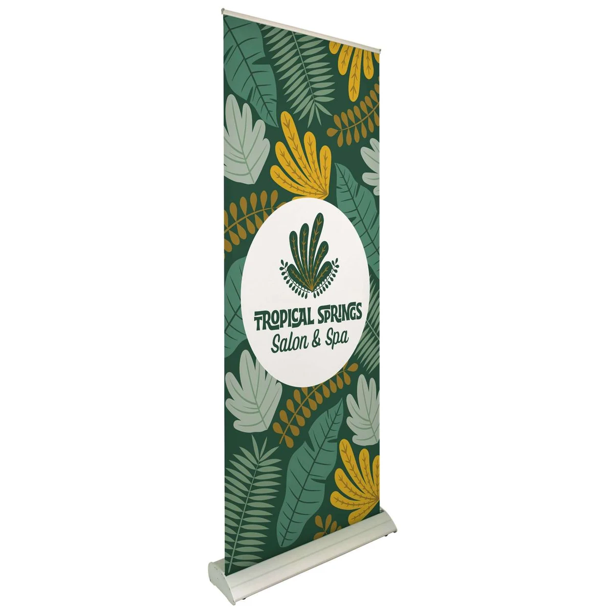 33.5" Deluxe Pro Retractor Single-Banner Kit (No-Curl Opaque Fabric) 1