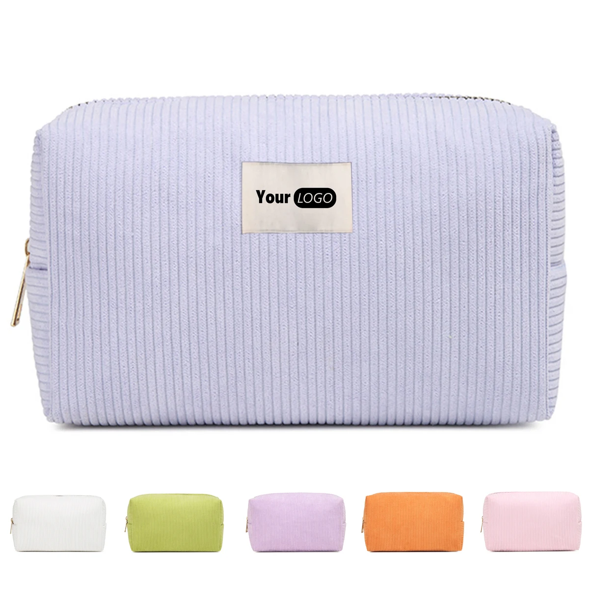 Corduroy Simple And Versatile Makeup Bag 1