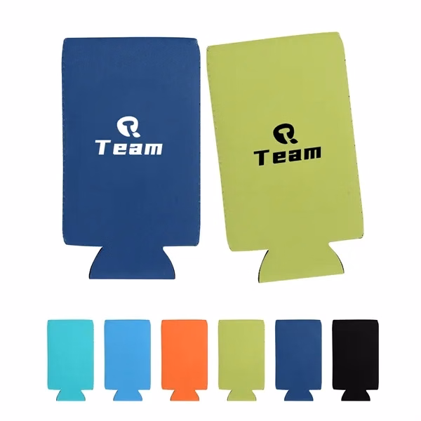 Custom 16 oz Neoprene Slim Can Cooler Sleeves — Keeps Drinks Cold and Hands