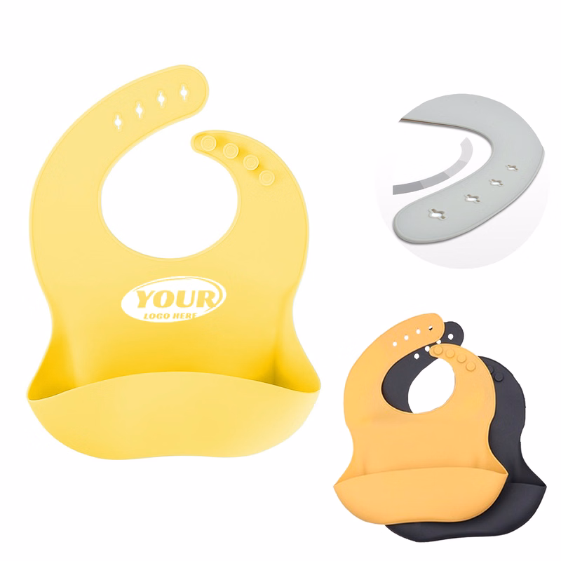 Adjustable Cute Silicone Soft Baby Bib