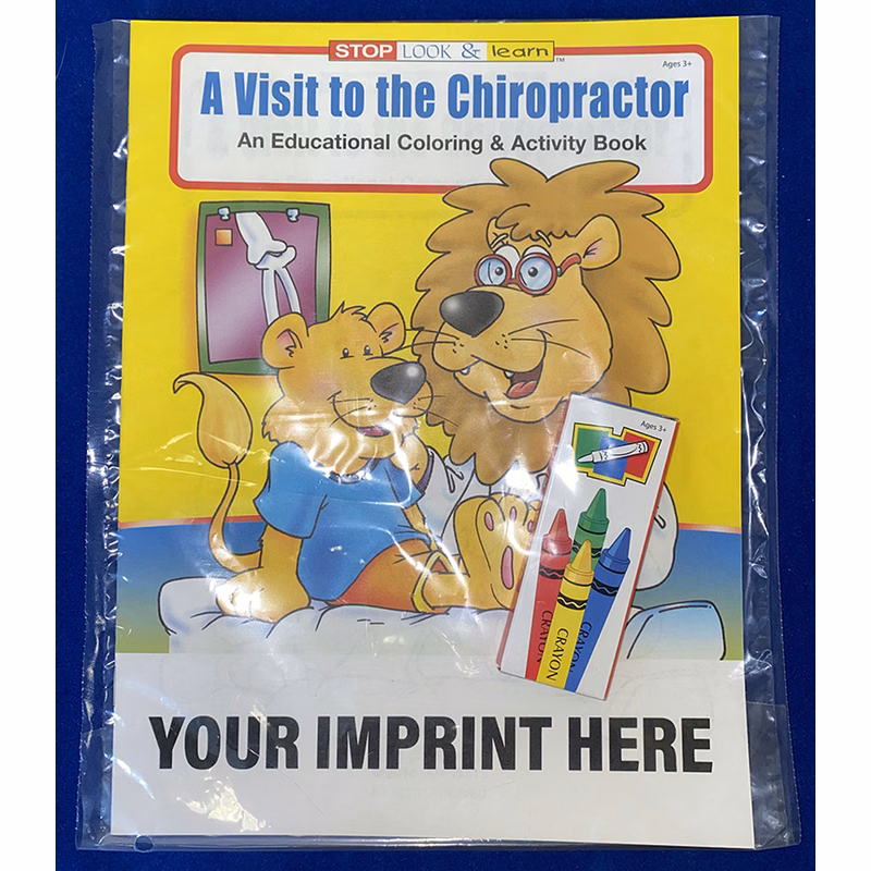 COLORING SET - A Visit to the Chiropractor Coloring Book Fun Pack