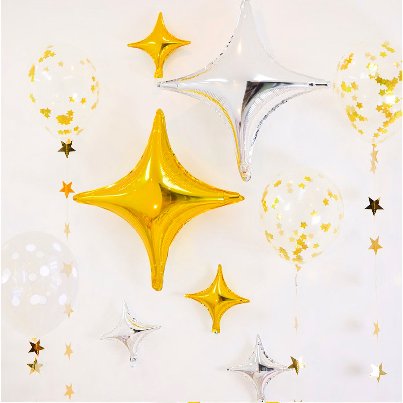 Shiny foil balloon for happy birthday party decoration