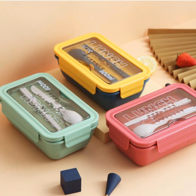 Portable 2 Layer Microwave Lunch Box