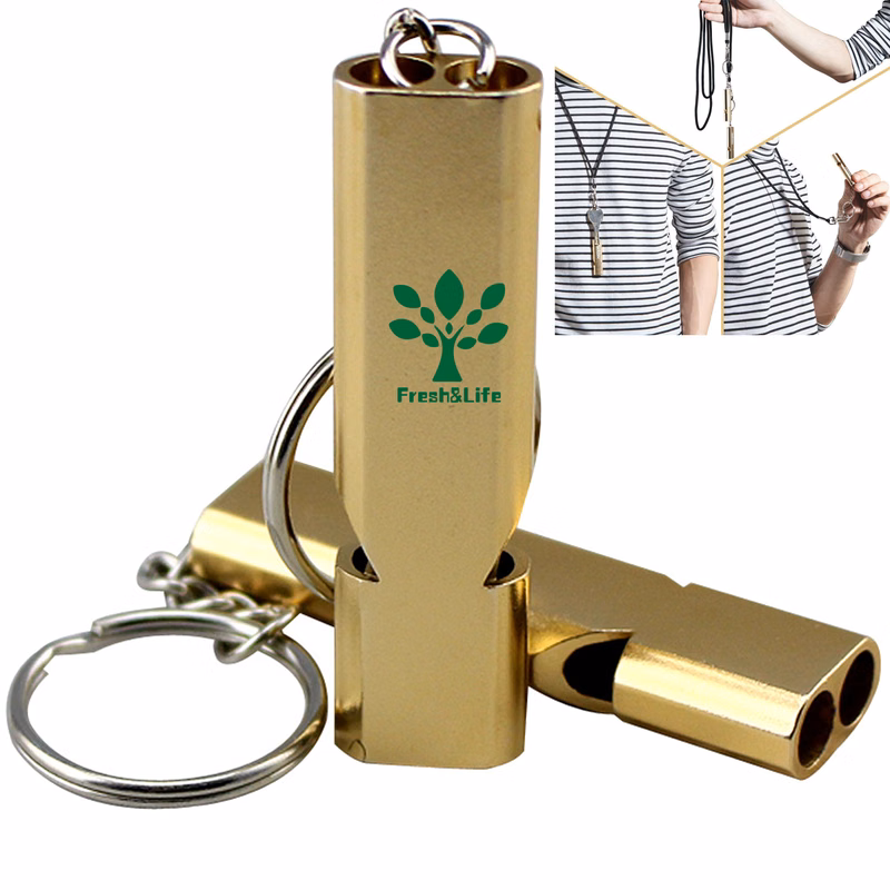 Emergency Whistles High Pitch Double Tubes