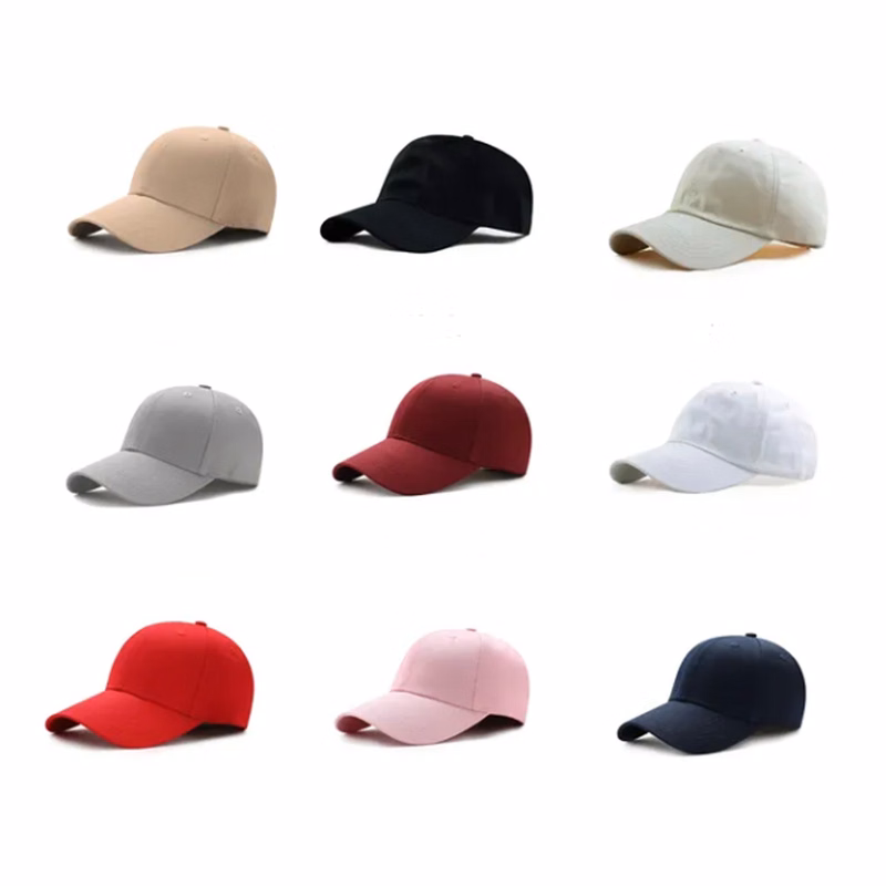 Unisex Adjustable Cotton Peaked Cap