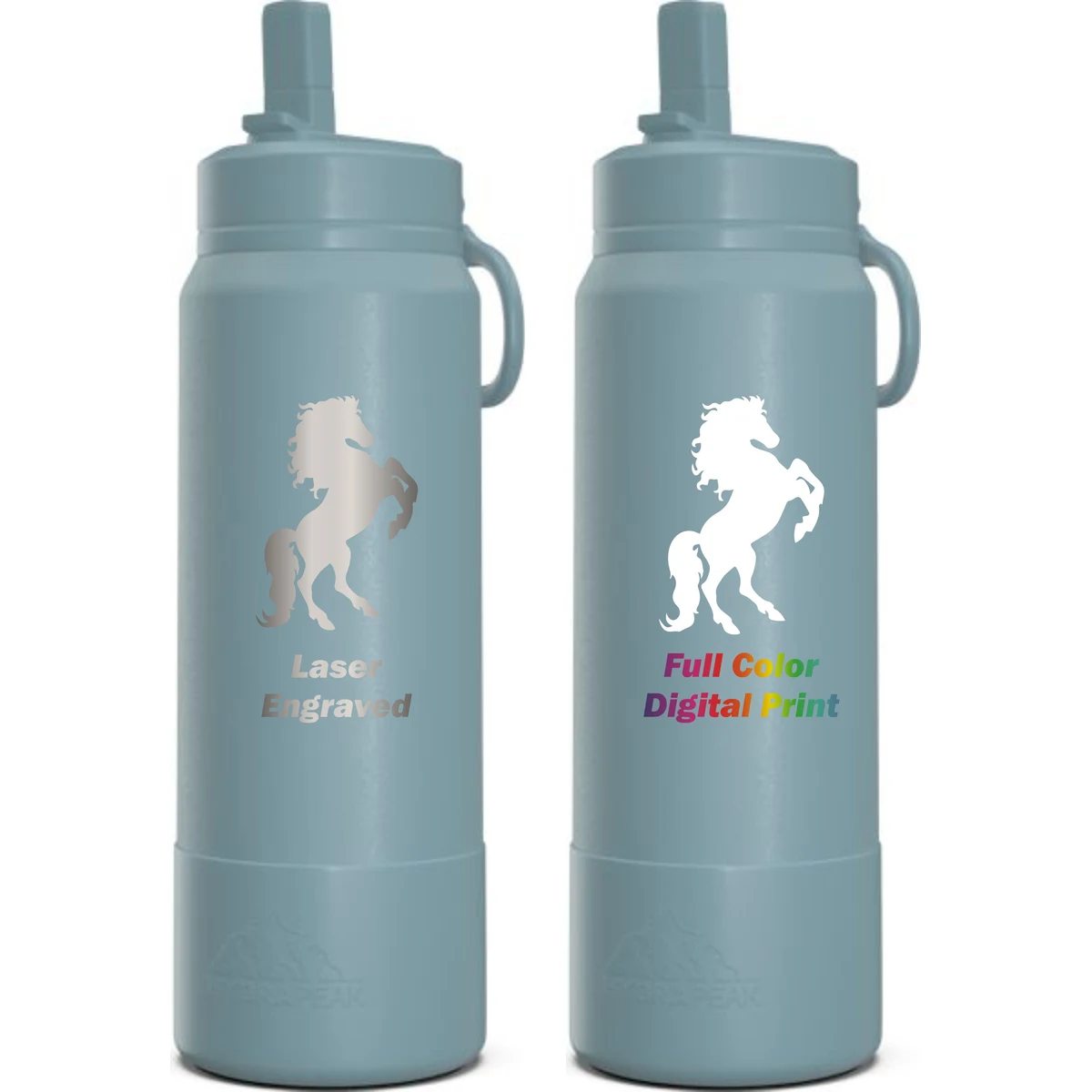 26 oz Hydrapeak Sport Straw Water Bottle LIFETIME WARRANTY!, custom water bottle with logo imprint 1