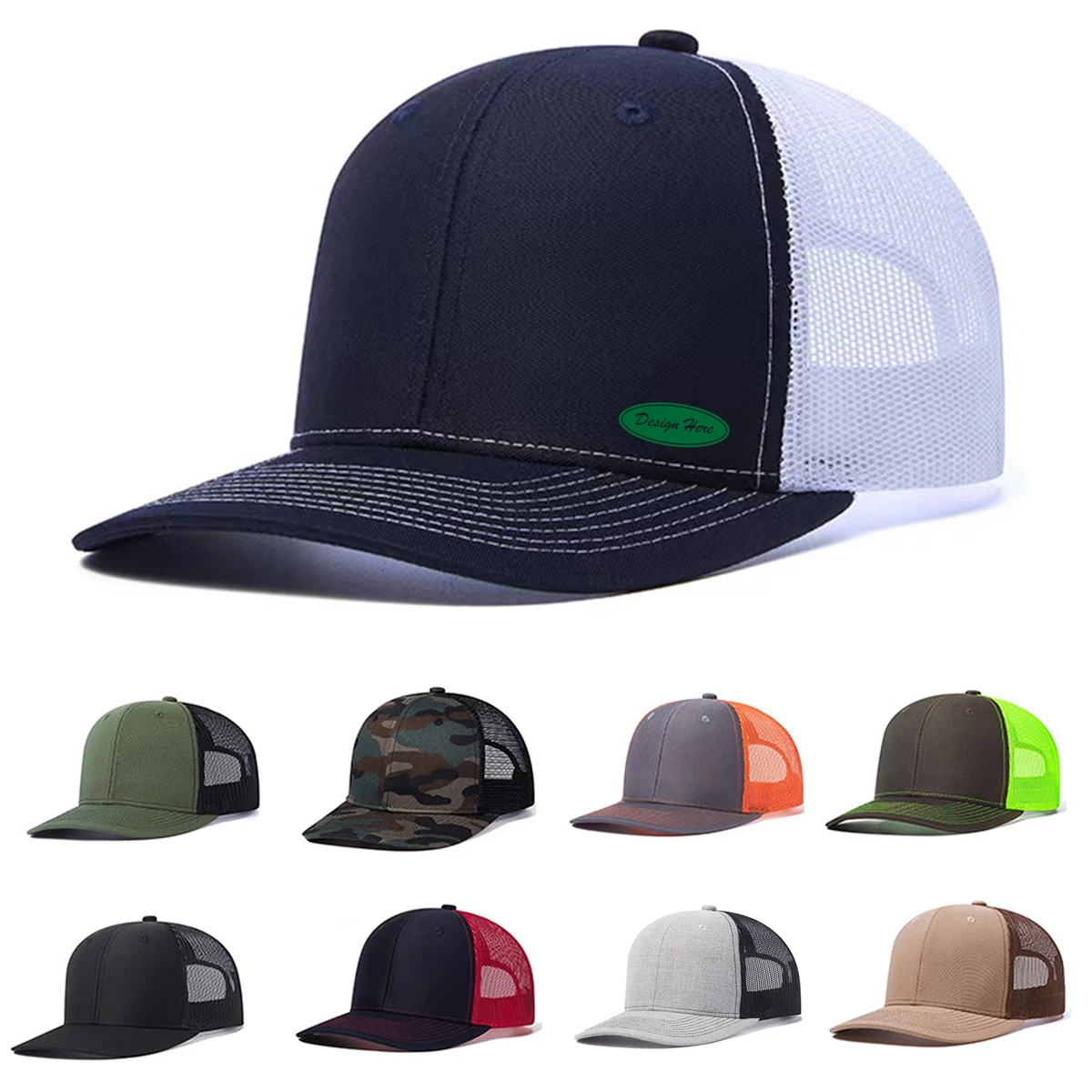 Classic Trucker Hat with Breathable Mesh 1