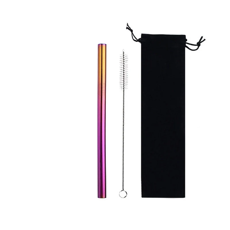 304 Stainless Steel Straw Set With Pouch Bag 1