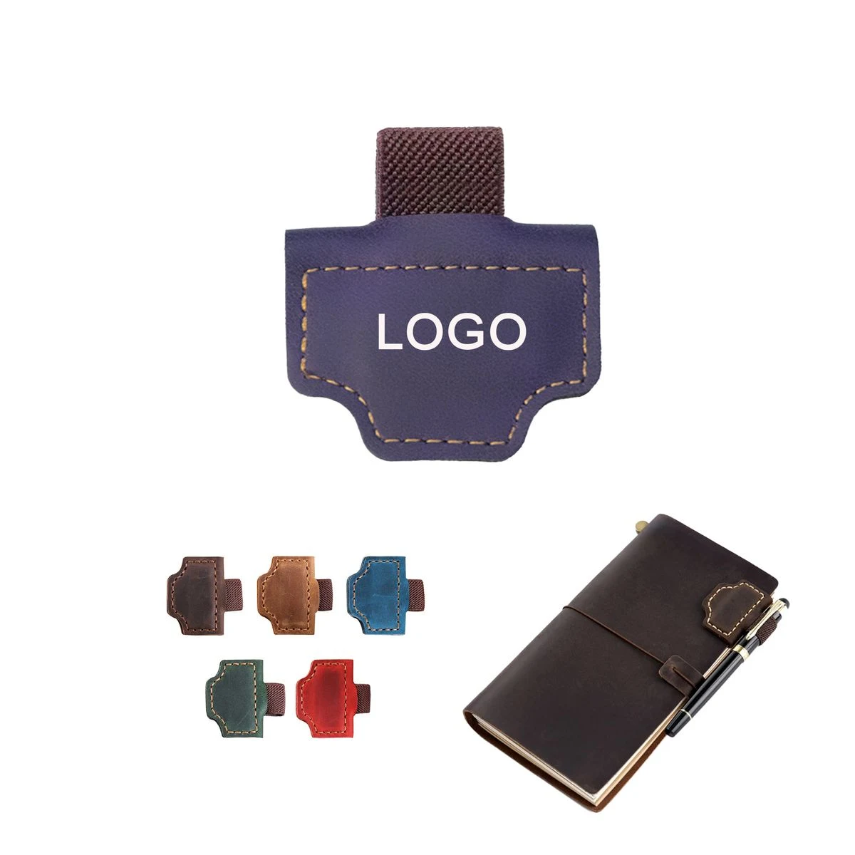 Vintage Leather Magnetic Bookmark 1