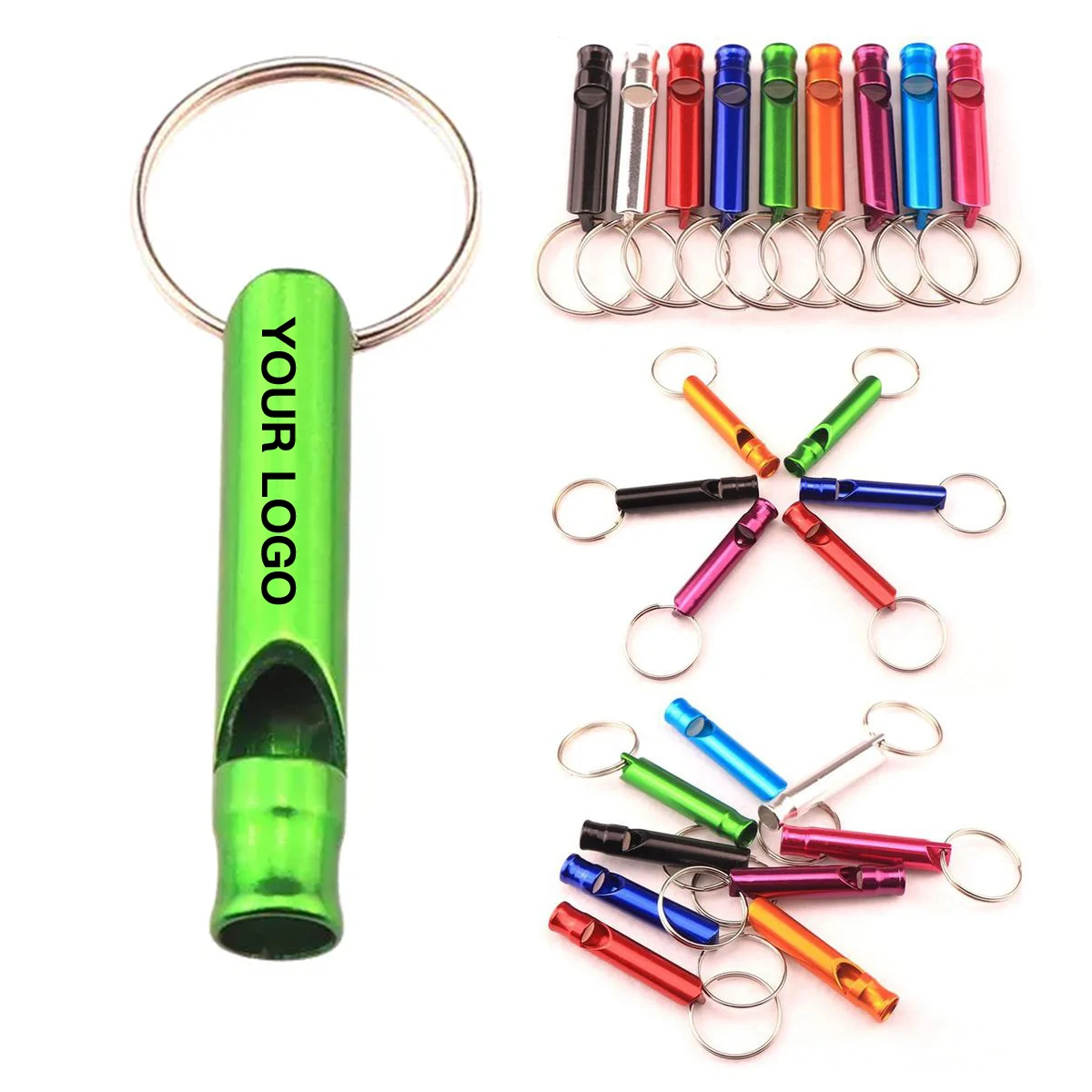 Lightweight Aluminum Whistle Keychain for Travel 1