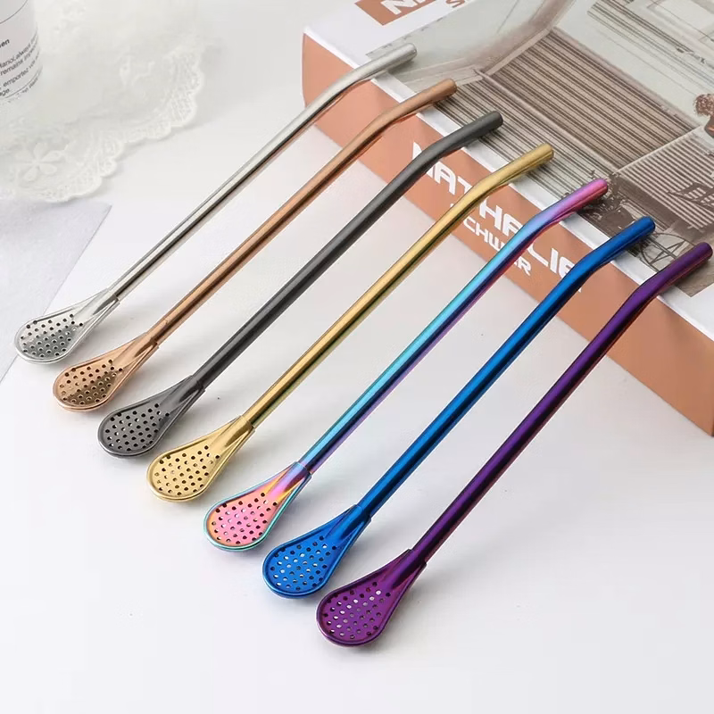 3 In 1 Stainless Steel Straw Spoon