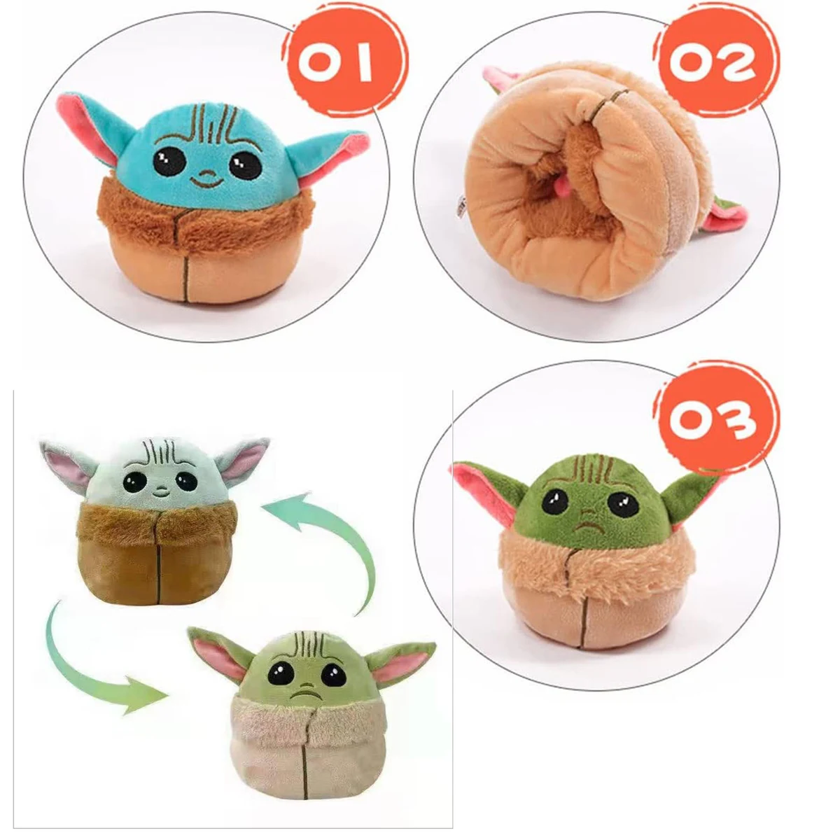 Stuffed Animal Mood Double Sided Toy 1