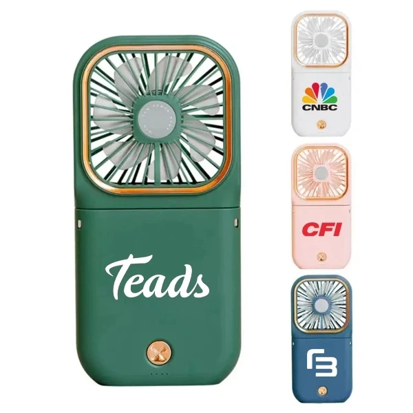 Portable Folding Fan with 3000mah Power Bank 1