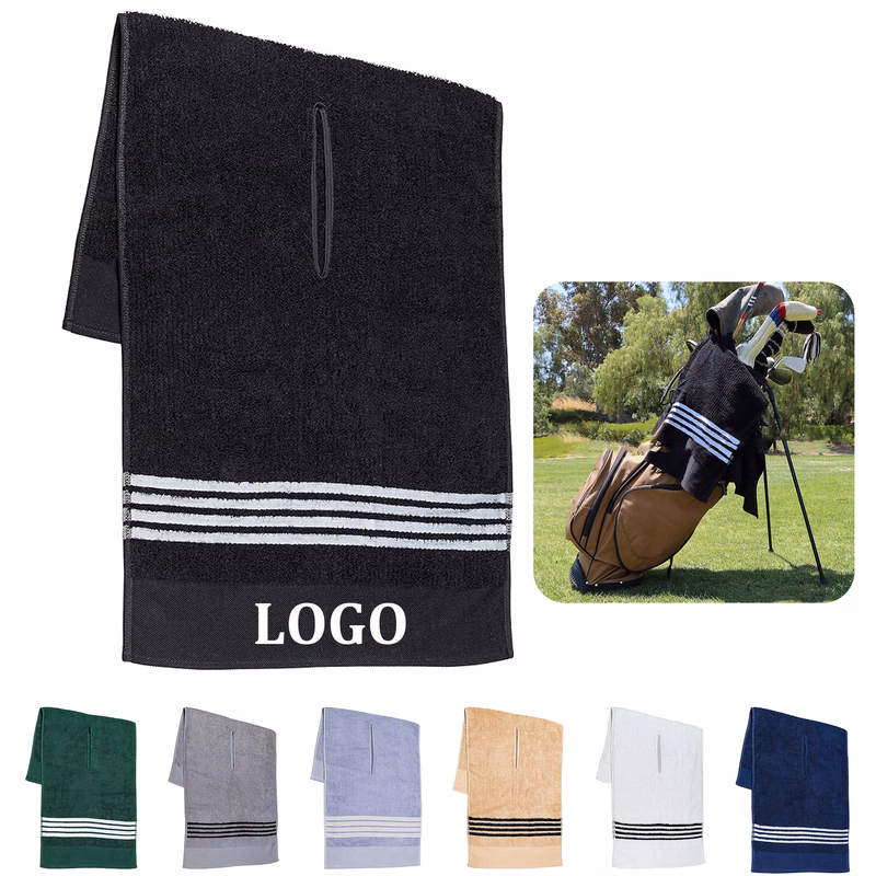 Large 19" x 44" Caddie Style Golf Towel