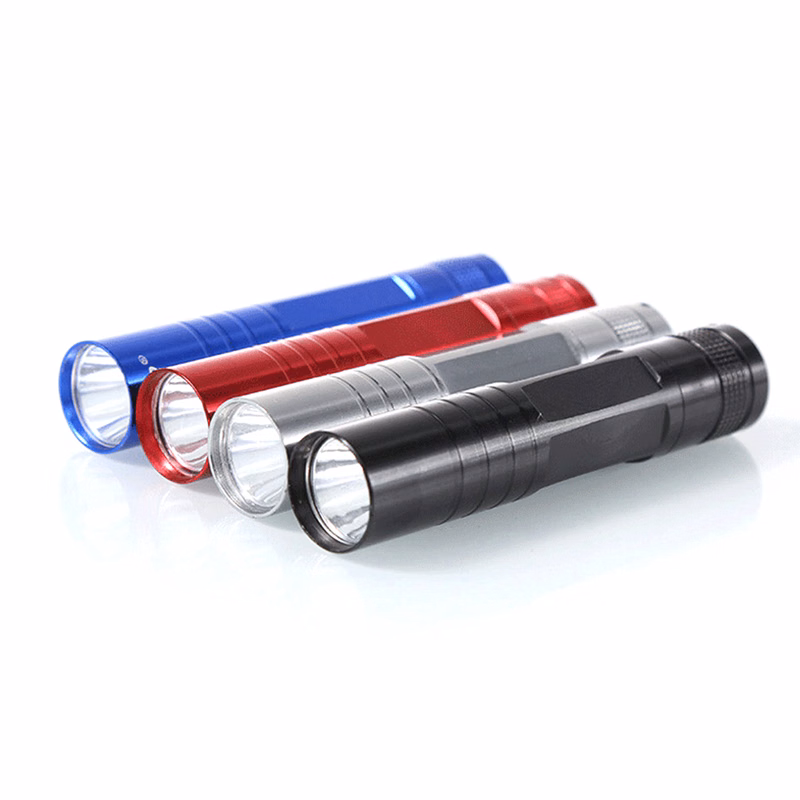 AA battery mini portable LED flashlight electric torch