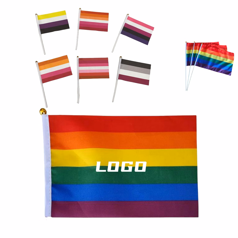 Pride Flag with Custom Logo