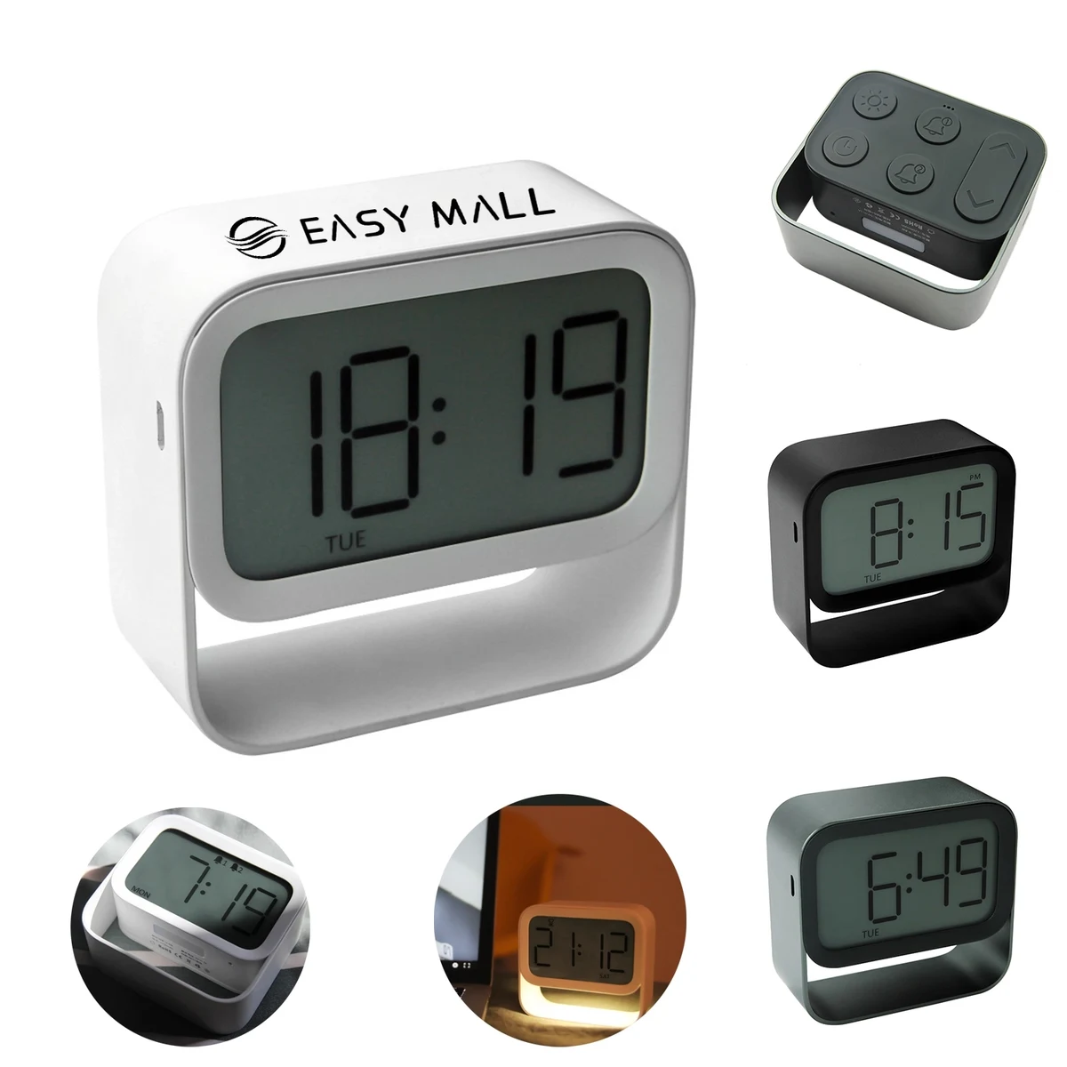 Simple Ring Alarm Clock Led Nightlight 1