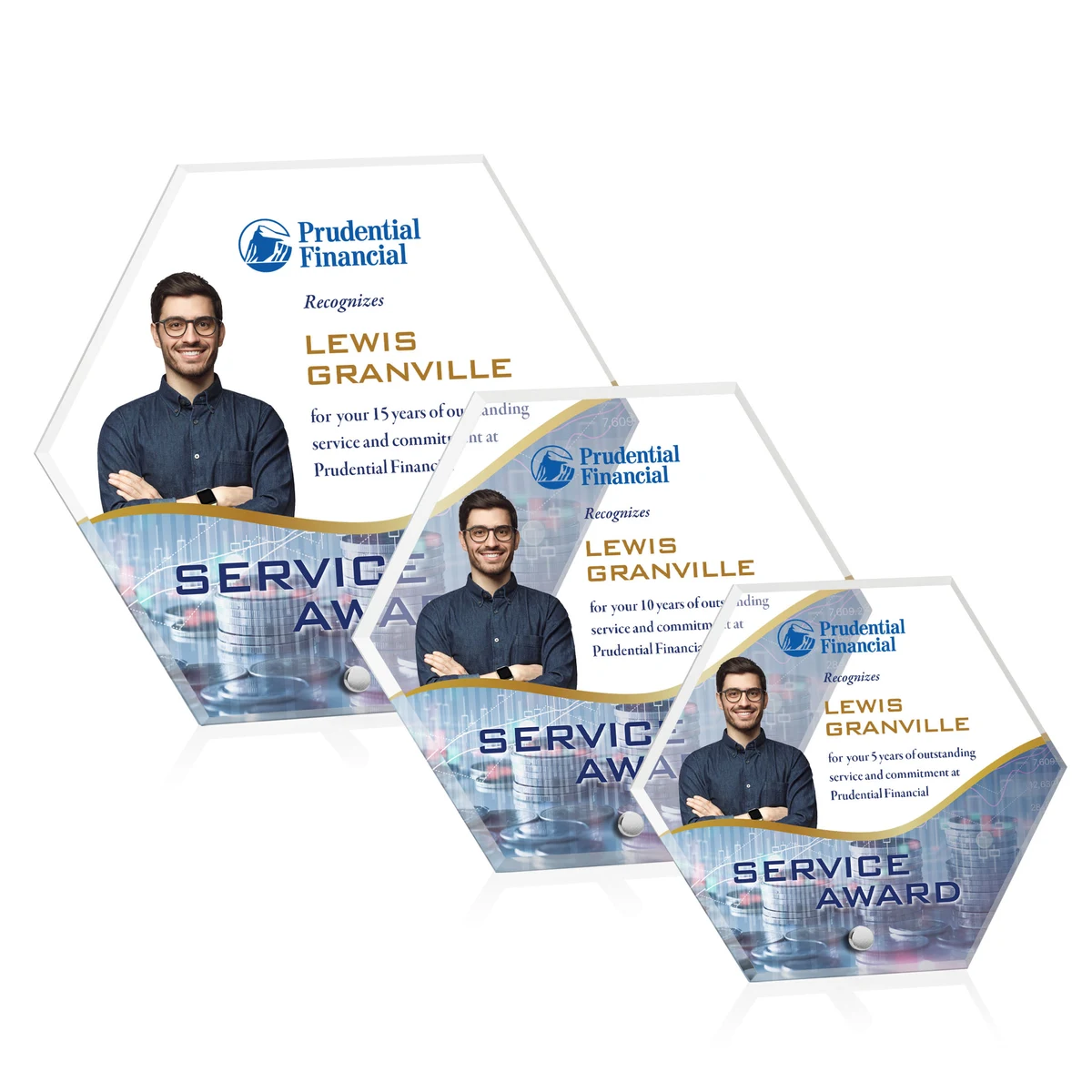Polaris Hexagon VividPrint™ Award - Silver 1