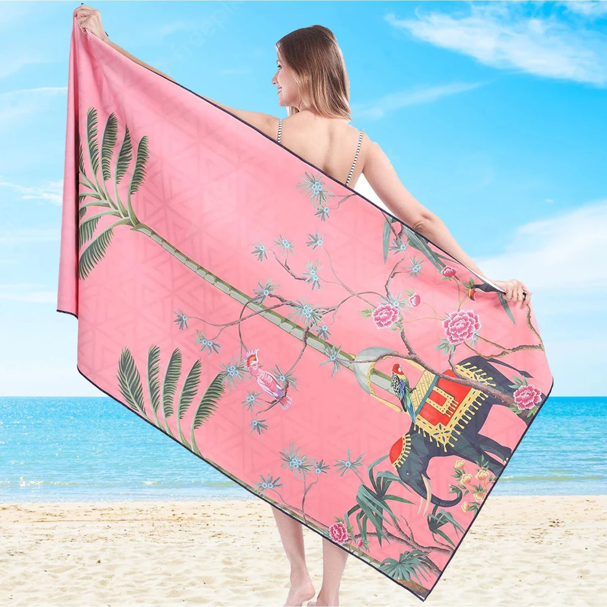 30"x 60" Sublimated Heavyweight Microfiber Beach Towel 1