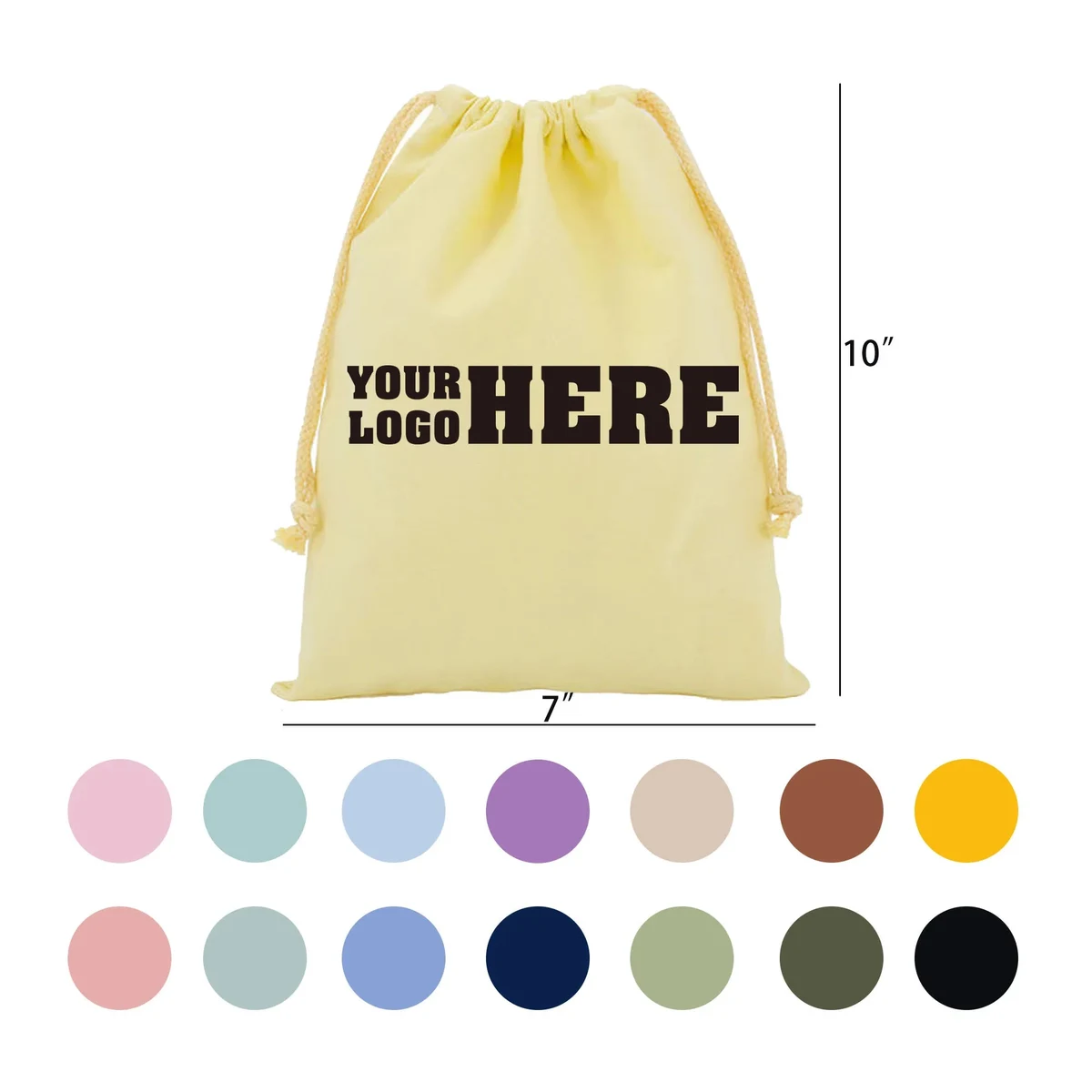 Liberty Bag Cotton Drawstring Backpack 1