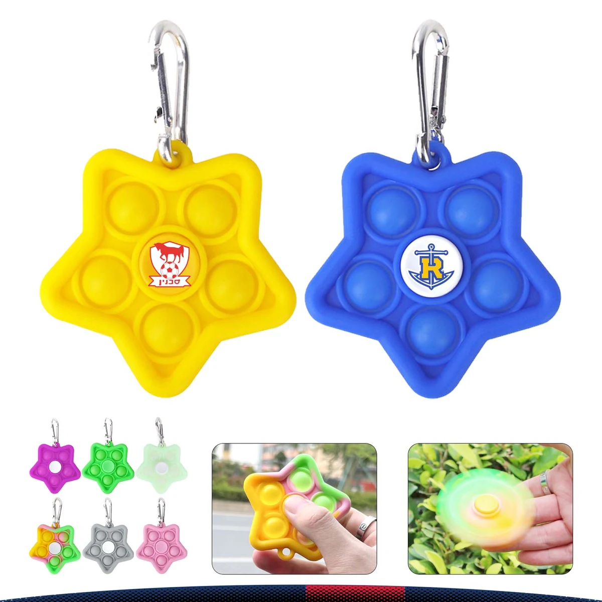 Bowen Push Bubble Fidget Spinner 1