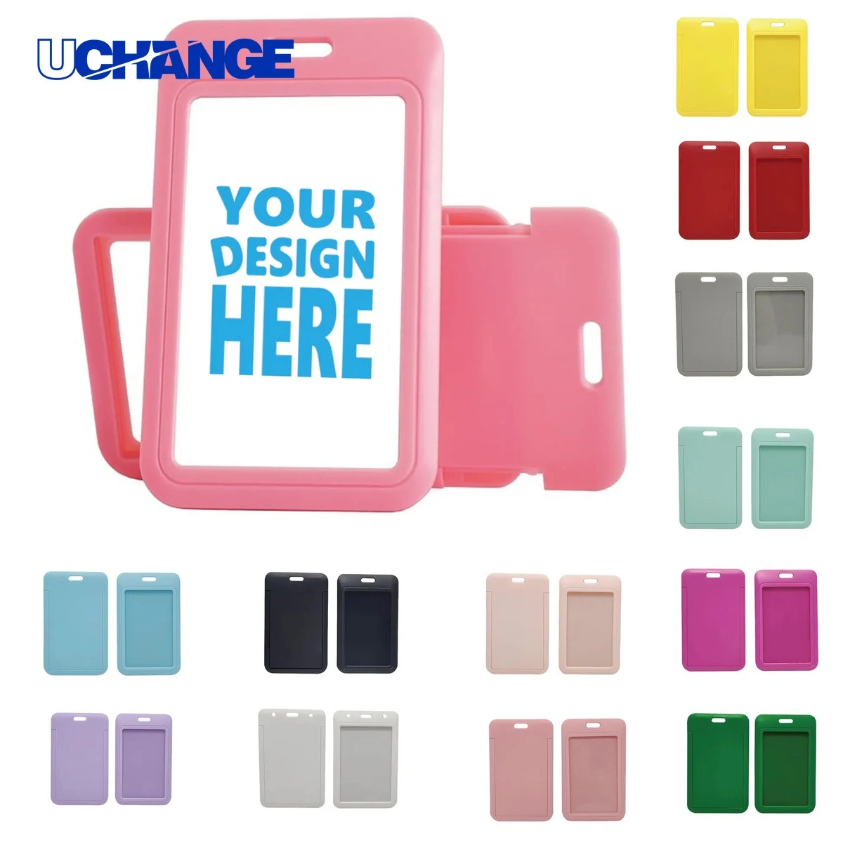 Slide-Open Portrait Lanyard Card Holder 1