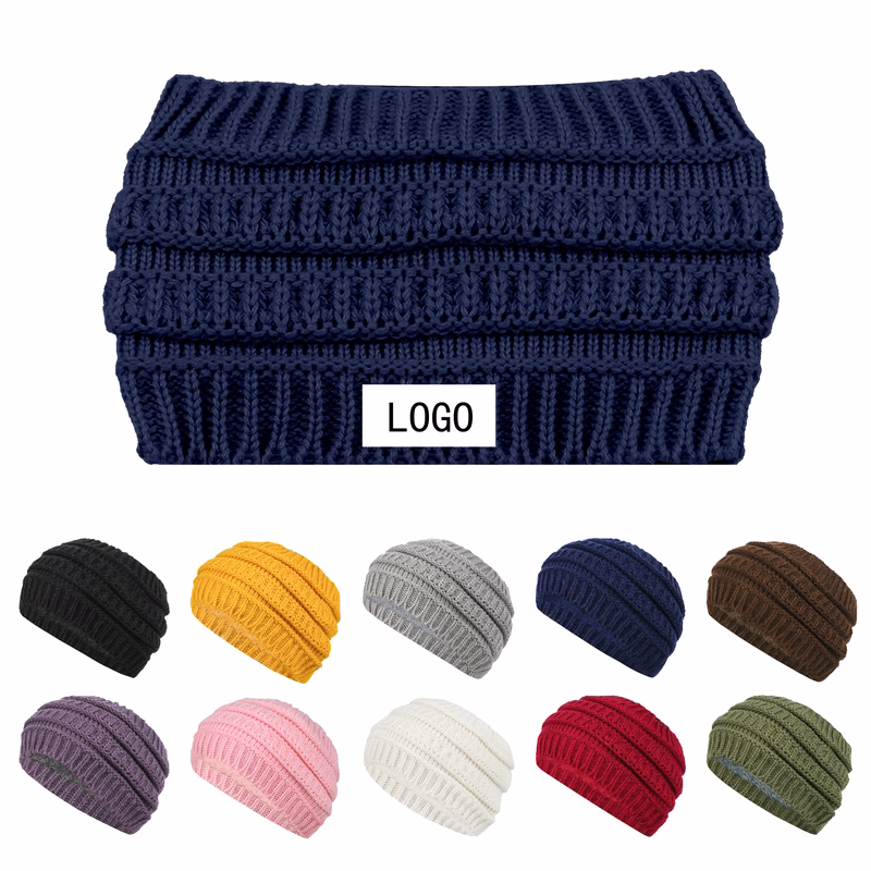 Warm Fleece And Thick Knit Headband